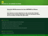 gruene-huenxe.de Webseite Vorschau
