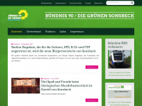 gruene-sonsbeck.de Webseite Vorschau