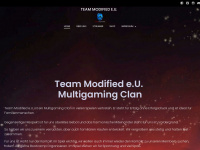 teammodified.de Webseite Vorschau