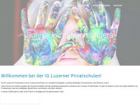 luzernerprivatschulen.ch Webseite Vorschau