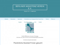 berliner-assistenz-verein.de Webseite Vorschau