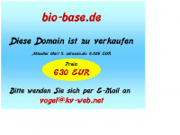 bio-base.de Webseite Vorschau