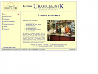 berliner-uhrenklinikweb.de Webseite Vorschau