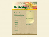 bio-bringer.de Webseite Vorschau