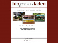 bio-genuss-laden.de Webseite Vorschau