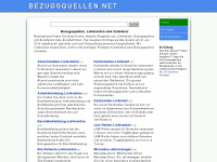 bezugsquellen.net Webseite Vorschau