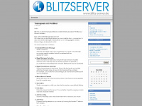 blitzserver.wordpress.com Webseite Vorschau