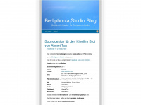 berliphonia.wordpress.com Webseite Vorschau