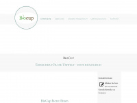 biocup.de Webseite Vorschau