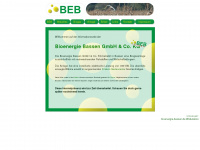 bioenergie-bassen.de Webseite Vorschau