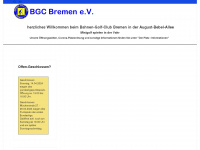 bgc-bremen.de Webseite Vorschau