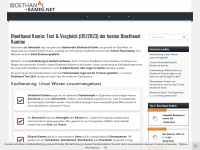bioethanol-kamin.net Webseite Vorschau