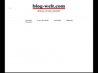 blog-welt.com Webseite Vorschau