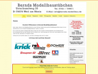 bernds-modellbau.de Webseite Vorschau