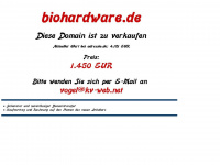 biohardware.de Webseite Vorschau