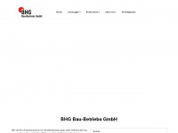 bhg-bau-betrieb.com Webseite Vorschau