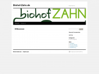 biohof-zahn.de Webseite Vorschau