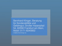 bernhard-klinger.de Webseite Vorschau