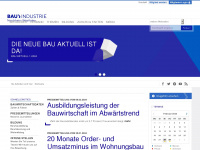bauindustrie-nrw.de Webseite Vorschau