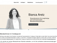 biancaaretz.de Webseite Vorschau