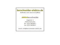 berschneider-elektro.de Webseite Vorschau