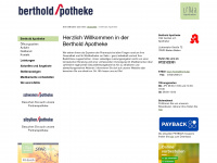 berthold-apotheke.de Webseite Vorschau