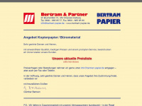 bertram-papier.de Webseite Vorschau