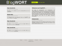 blogwort.de Webseite Vorschau