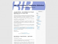 bibinfo.wordpress.com Webseite Vorschau
