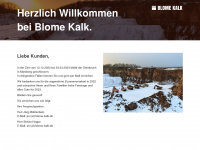 blome-kalk.de Webseite Vorschau
