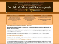 berufskraftfahrer-qualifikations-gesetz.de Webseite Vorschau