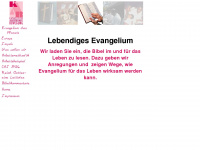 lebendiges-evangelium.de Webseite Vorschau