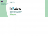 biosysteme.de Webseite Vorschau