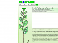 biowarm.de Webseite Vorschau