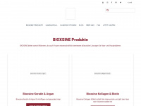 bioxsine.de Webseite Vorschau