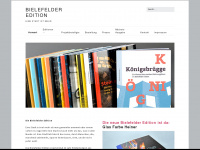 bielefelder-edition.de Webseite Vorschau