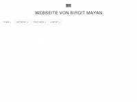 birgit-mayan.de Webseite Vorschau