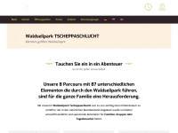 waldseilpark-tscheppaschlucht.at Webseite Vorschau