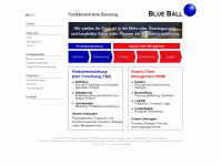 blueball.eu Webseite Vorschau