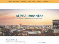 alpha-immobilien.de Webseite Vorschau