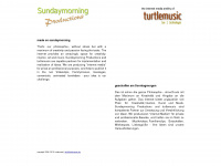 sundaymorning-productions.turtlemusic.com Webseite Vorschau