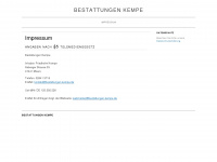 bestattungen-kempe.de Webseite Vorschau