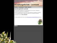 bestattungsfloristik-leonhardt.de Webseite Vorschau