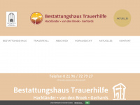 bestattungshaus-trauerhilfe.de Webseite Vorschau