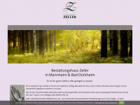 bestattungshaus-zeller.com Webseite Vorschau