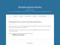 bestattungshausbartko.de Webseite Vorschau