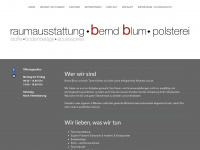 blum-raumausstattung.de Webseite Vorschau