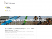 bitterfelder-metallrecycling.de Webseite Vorschau