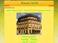 blumen-hertel.de Webseite Vorschau