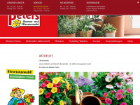 blumen-peters.de Webseite Vorschau